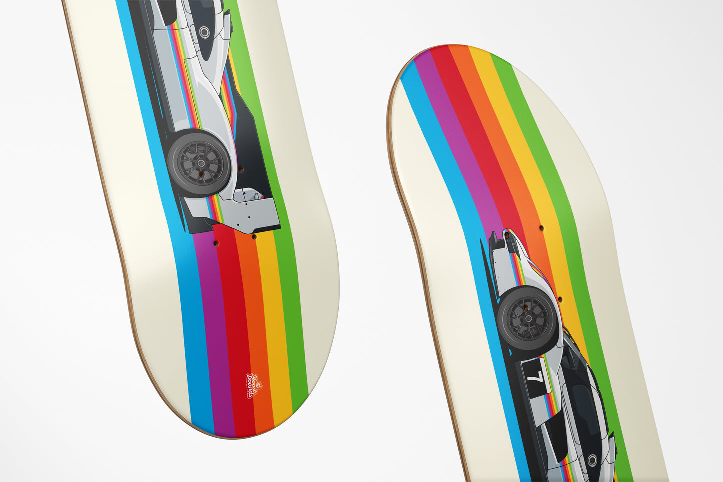 963 Apple Car Art Skateboard Deck