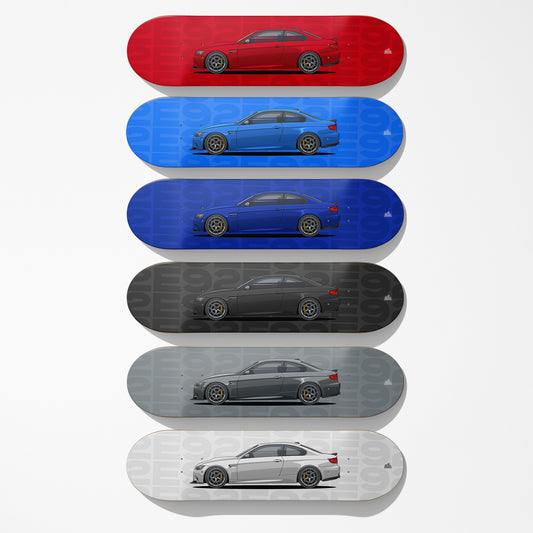 E92 Car Art Skateboard Deck