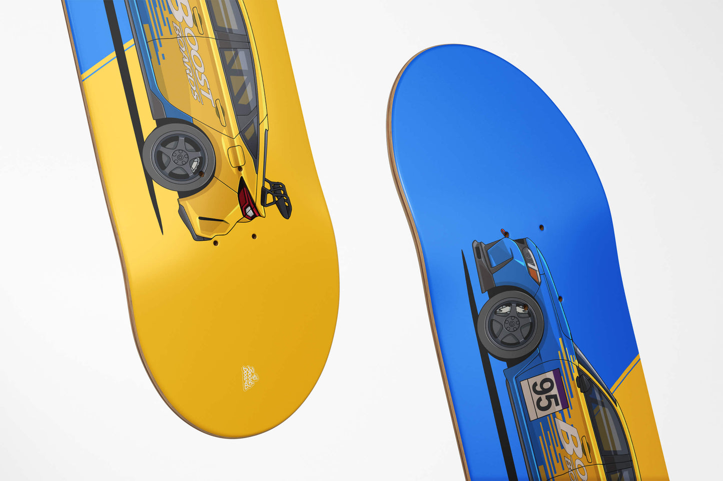 FL5SPORT Car Art Skateboard Deck