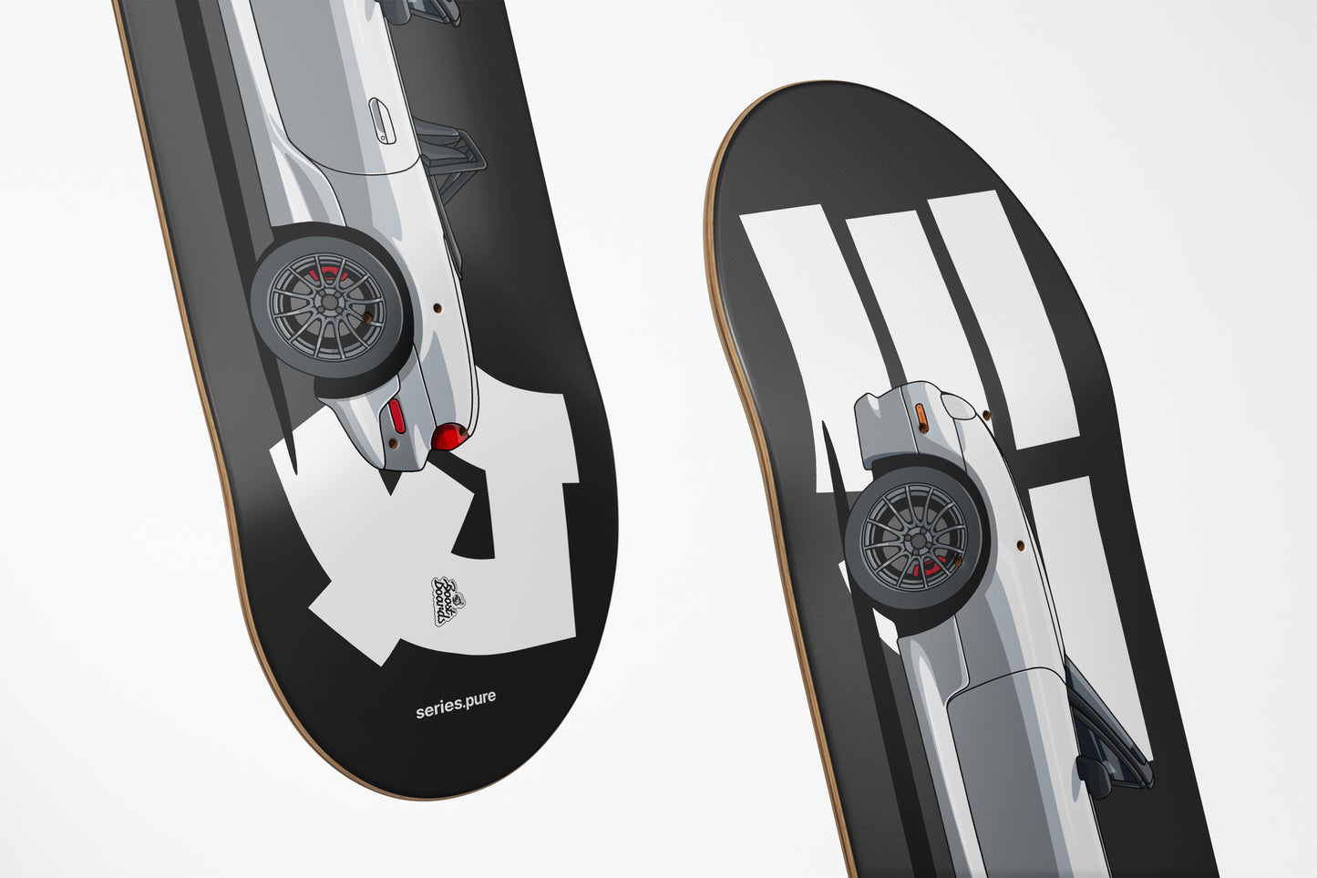 NB Car Art Skateboard Deck