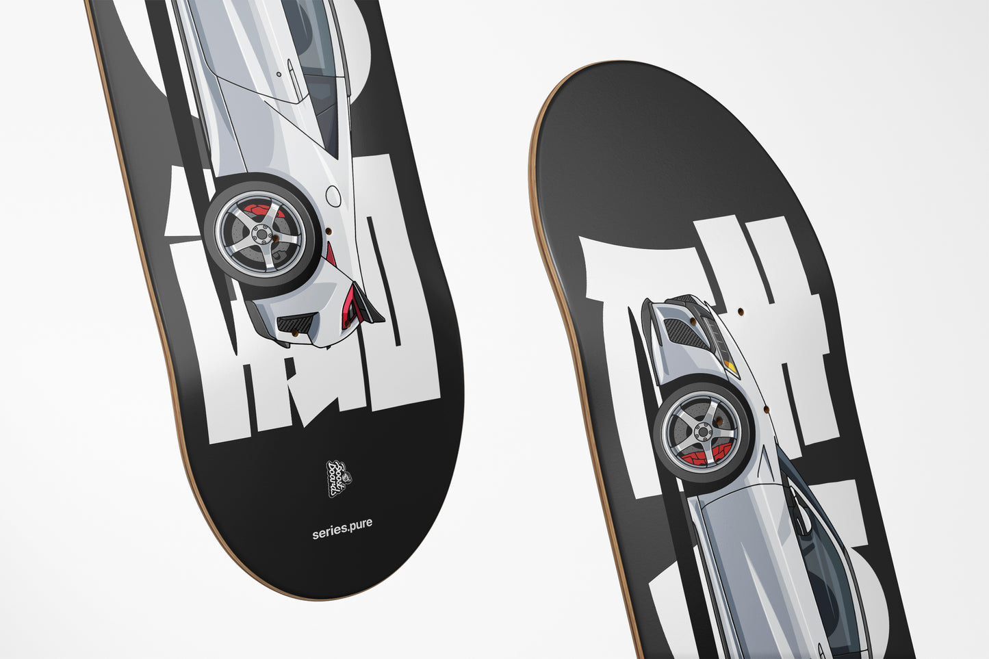 NC1 Car Art Skateboard Deck