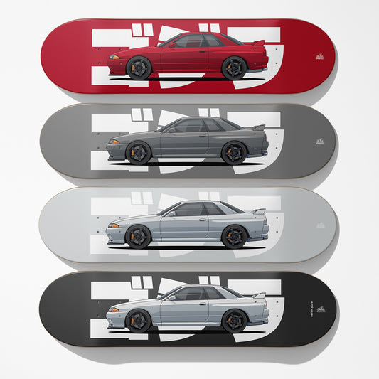 R32 Skyline Car Art Skateboard Deck