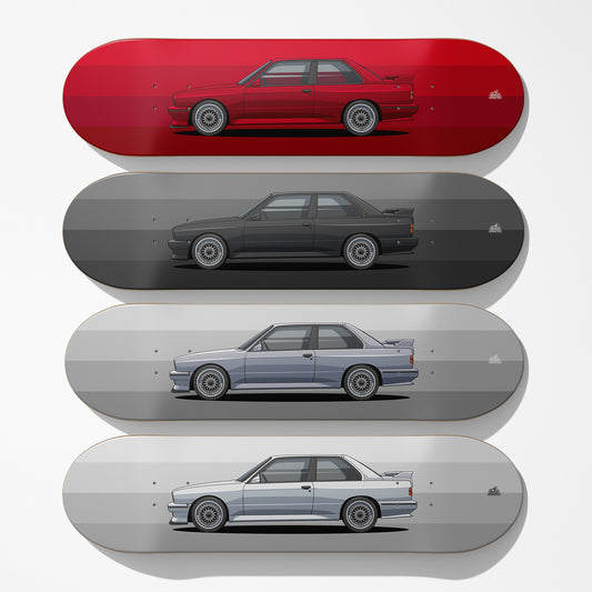 E30 Car Art Skateboard Deck
