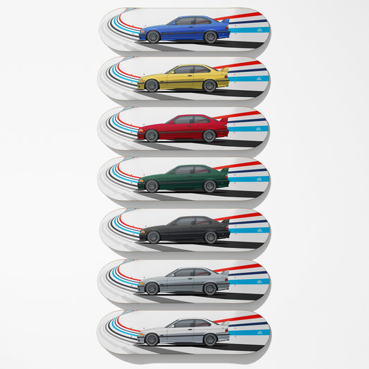 E36 Car Art Skateboard Deck