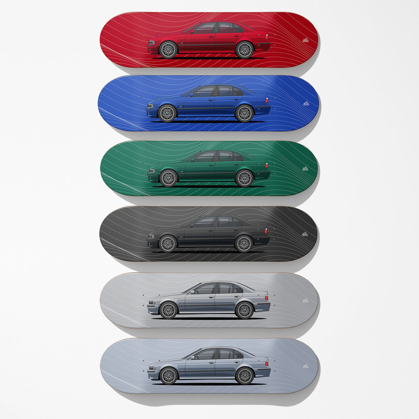 E39 Car Art Skateboard Deck