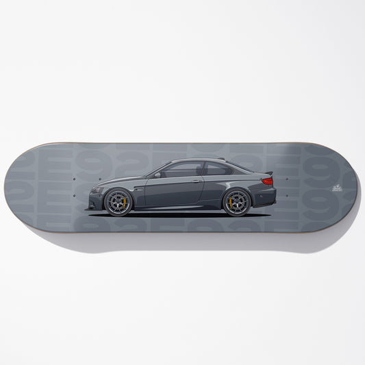 E92 Car Art Skateboard Deck