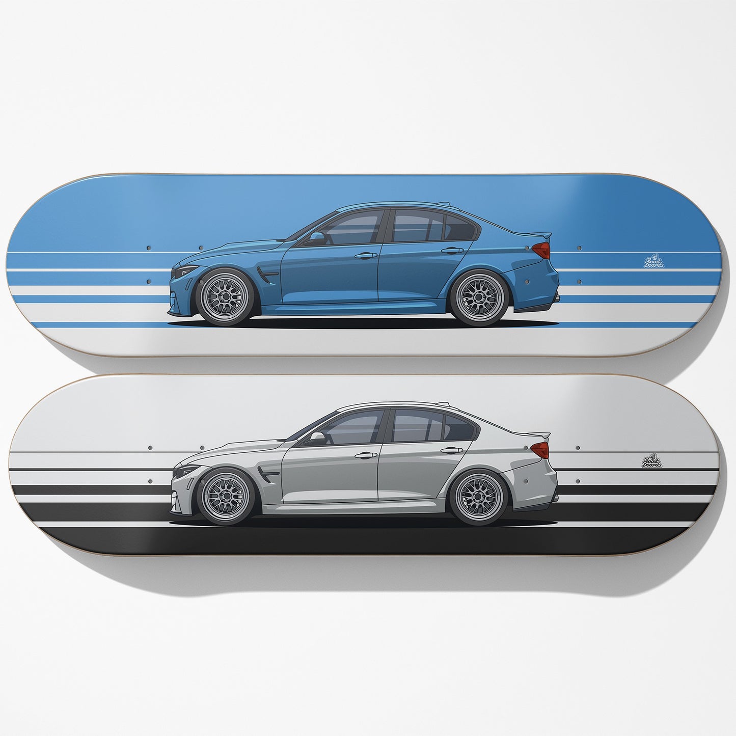 F80 M3 Car Art Skateboard Deck