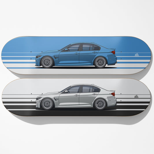 F80 M3 Car Art Skateboard Deck