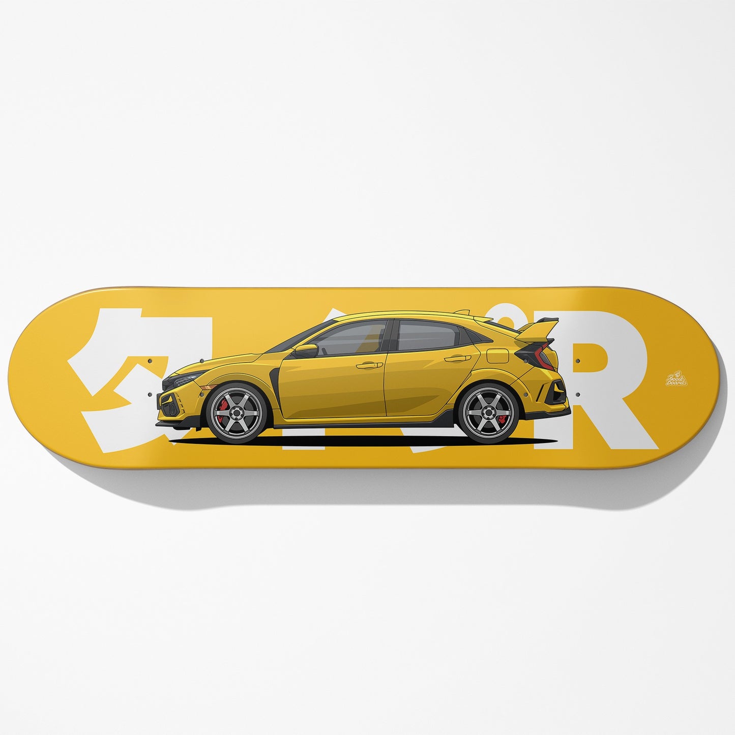 FK8 Car Art Skateboard Deck