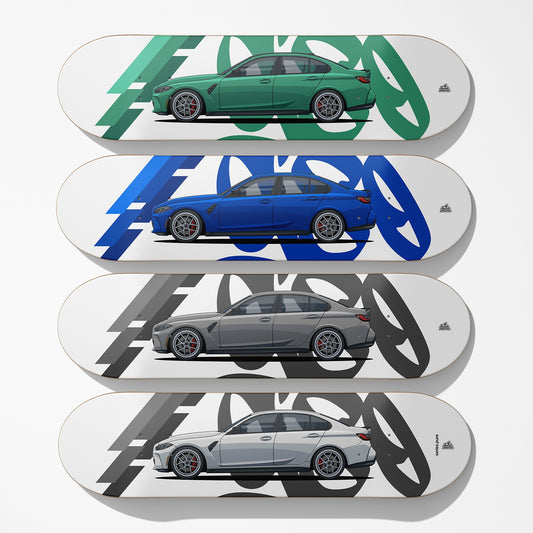 G80 M3 Car Art Skateboard Deck