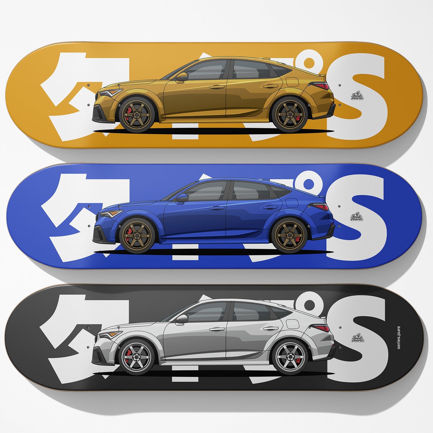 DE5 Car Art Skateboard Deck