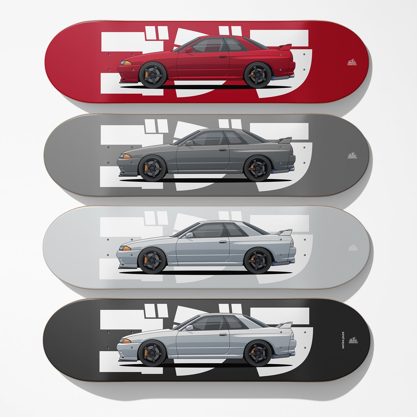 R32 Skyline Car Art Skateboard Deck