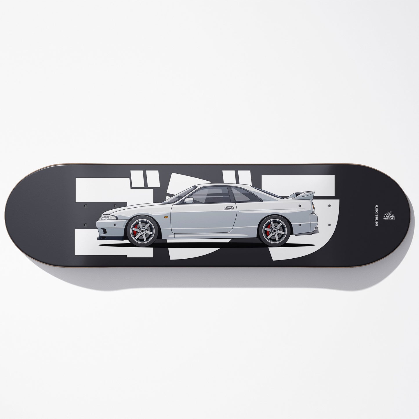 R33 Skyline Car Art Skateboard Deck