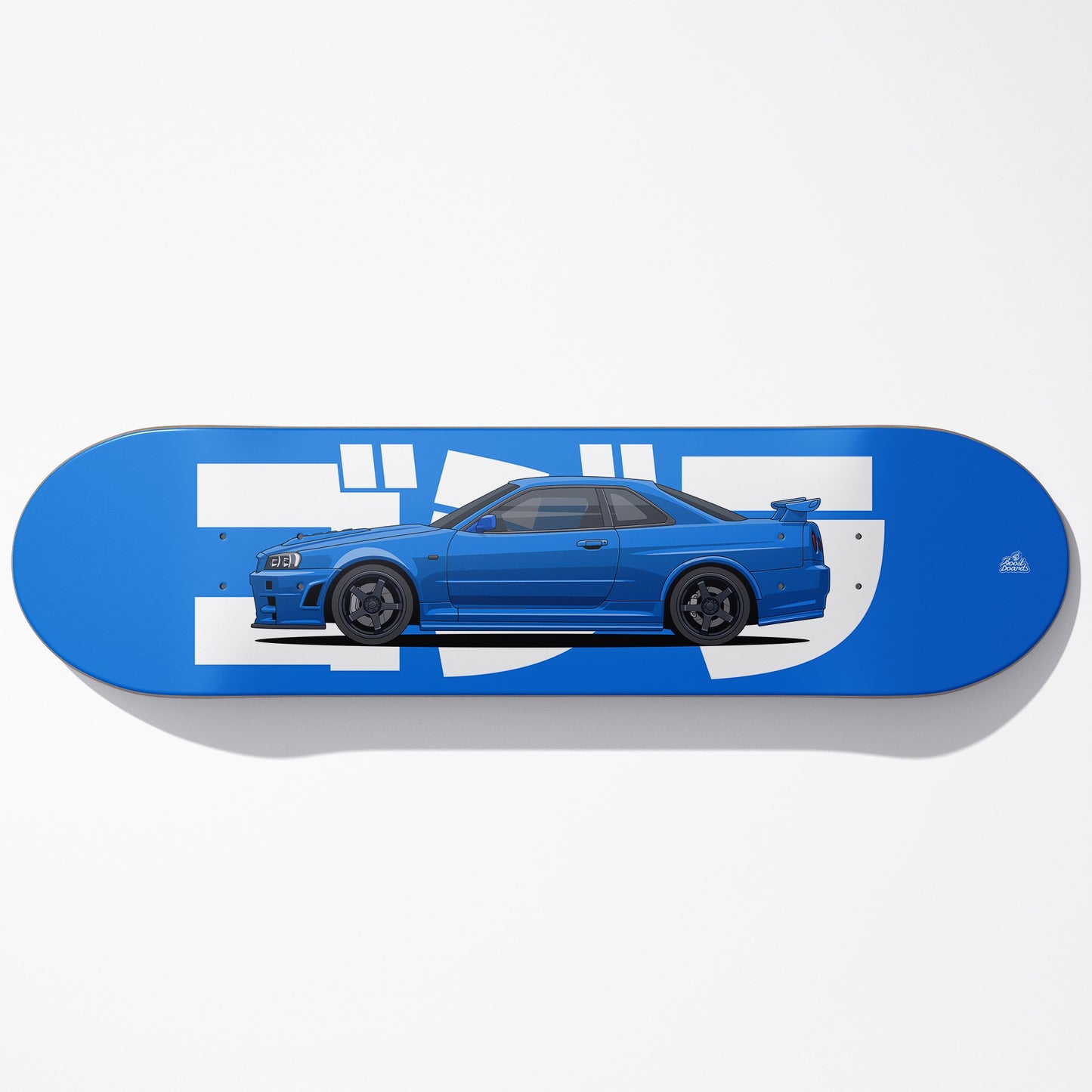 R34 Skyline Car Art Skateboard Deck