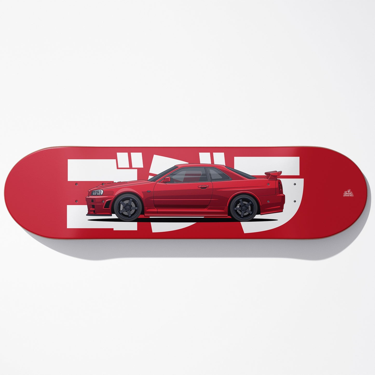 R34 Skyline Car Art Skateboard Deck