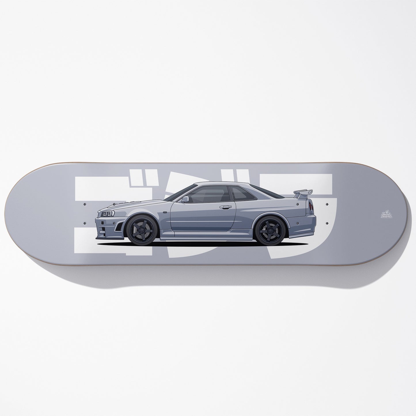 R34 Skyline Car Art Skateboard Deck