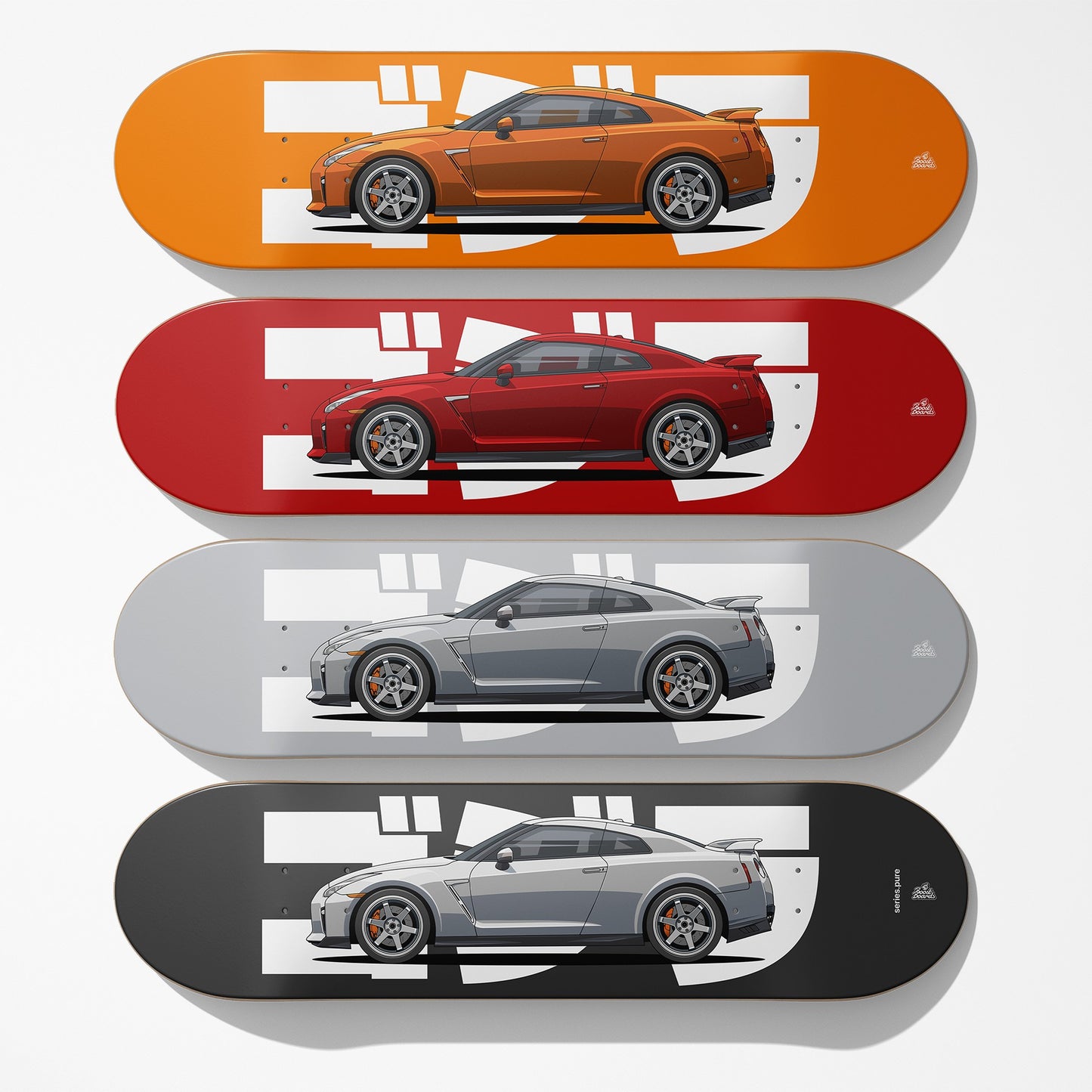 R35 Car Art Skateboard Deck